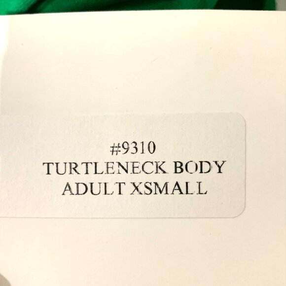 J.B. Bloomers Kelly Green Long Sleeve Leotard Bodysuit Adult XS Style #9310 - Picture 10 of 11